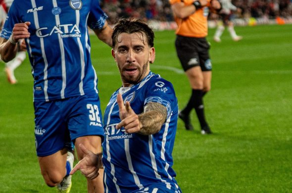 Agustín Auzmendi, el goleador del Tomba/ Foto: Club Godoy Cruz.